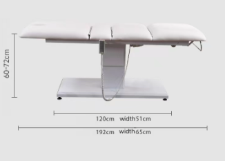 Cleanline electric treatment bed dimensions