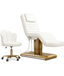 GlamourLift Electric Treatment Bed & Stool Set