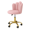 Deneuve Blossom Chair Pink with gold legs for salon waiting lounge