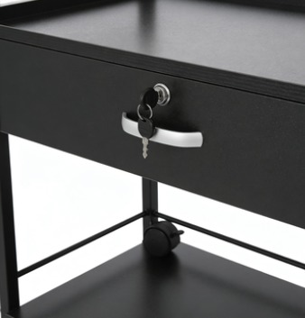 Invicta 1 Drawer Lockable Trolley5